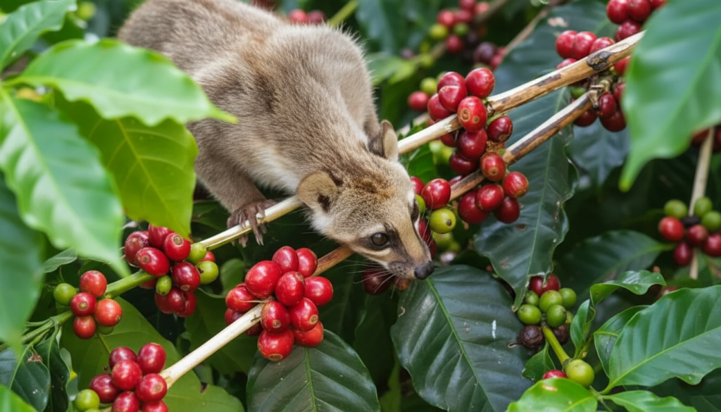 Le café kopi luwak, le meilleur café au monde, est cultivé à partir des fèces de civette