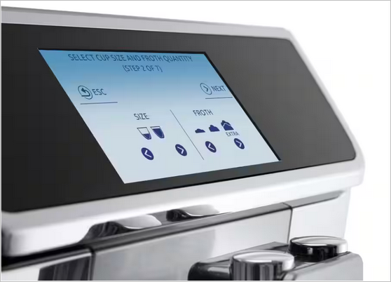 L'écran LCD tactile de la Primadonna Elite Experience