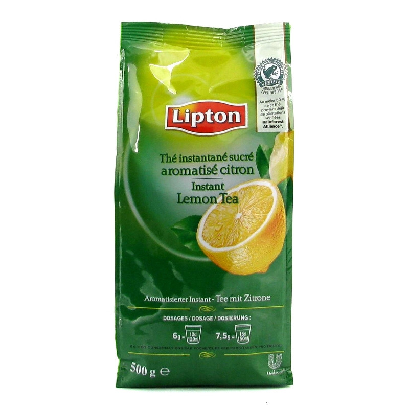 Thé soluble sucré citron Lipton 500 g